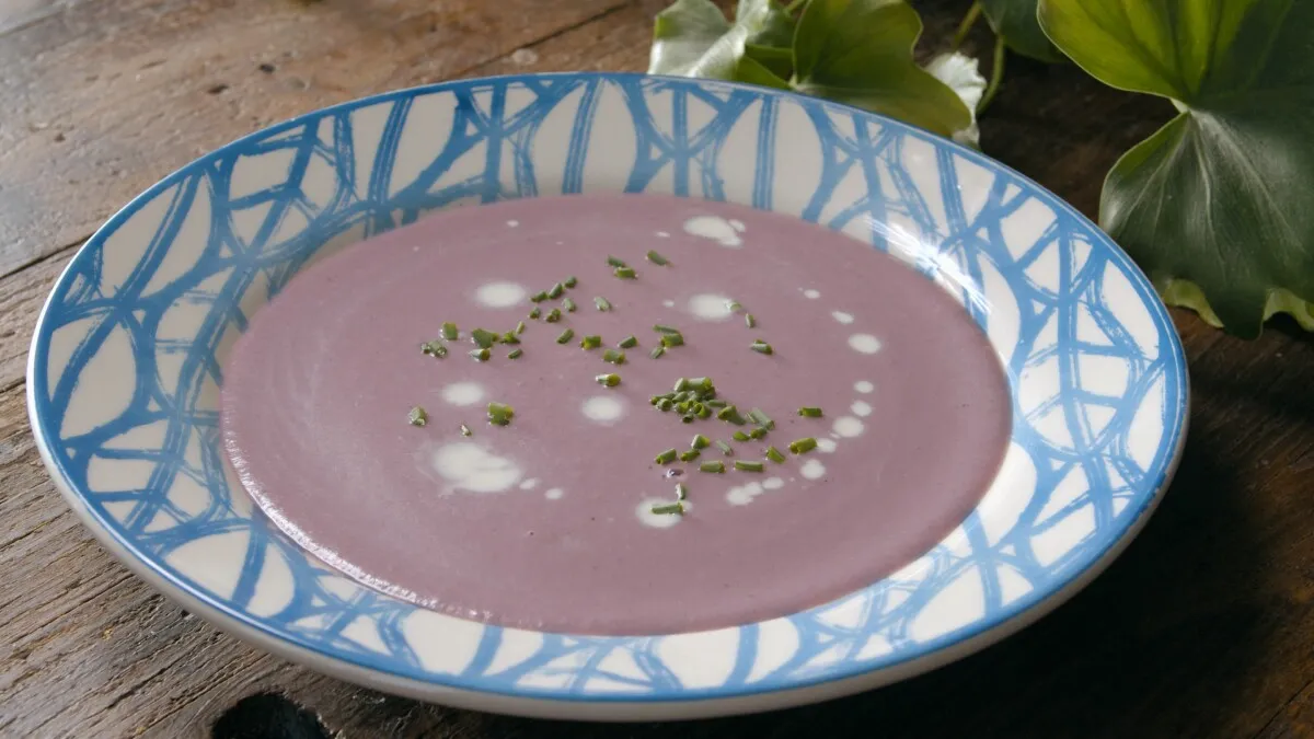 Crema de col lombarda